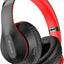 Wireless Bluetooth Headphones Over Ear 65H Playtime HiFi Stereo Headset with Microphone and 6EQ Modes Foldable Bluetooth V5.3 Headphones for Travel Computer Laptop(Black Red